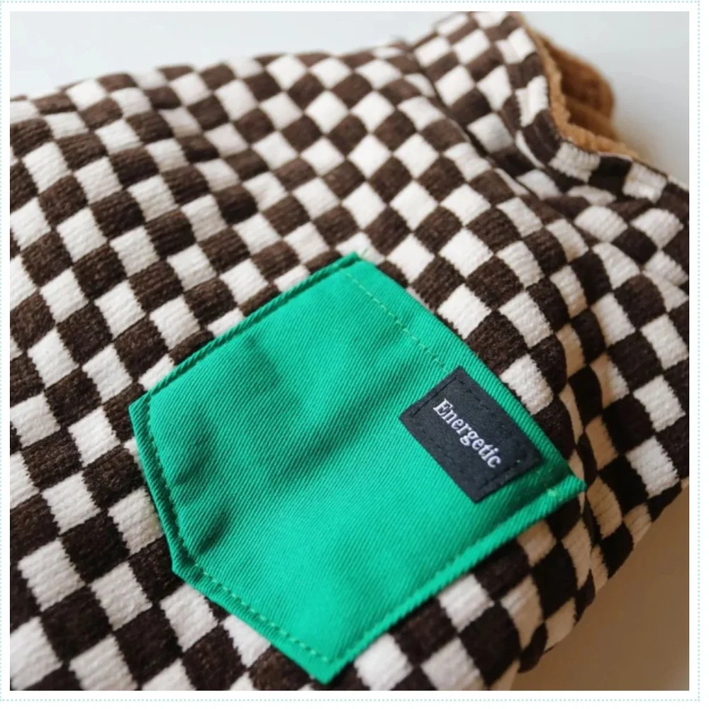 Reversible Checkered Dog Vest